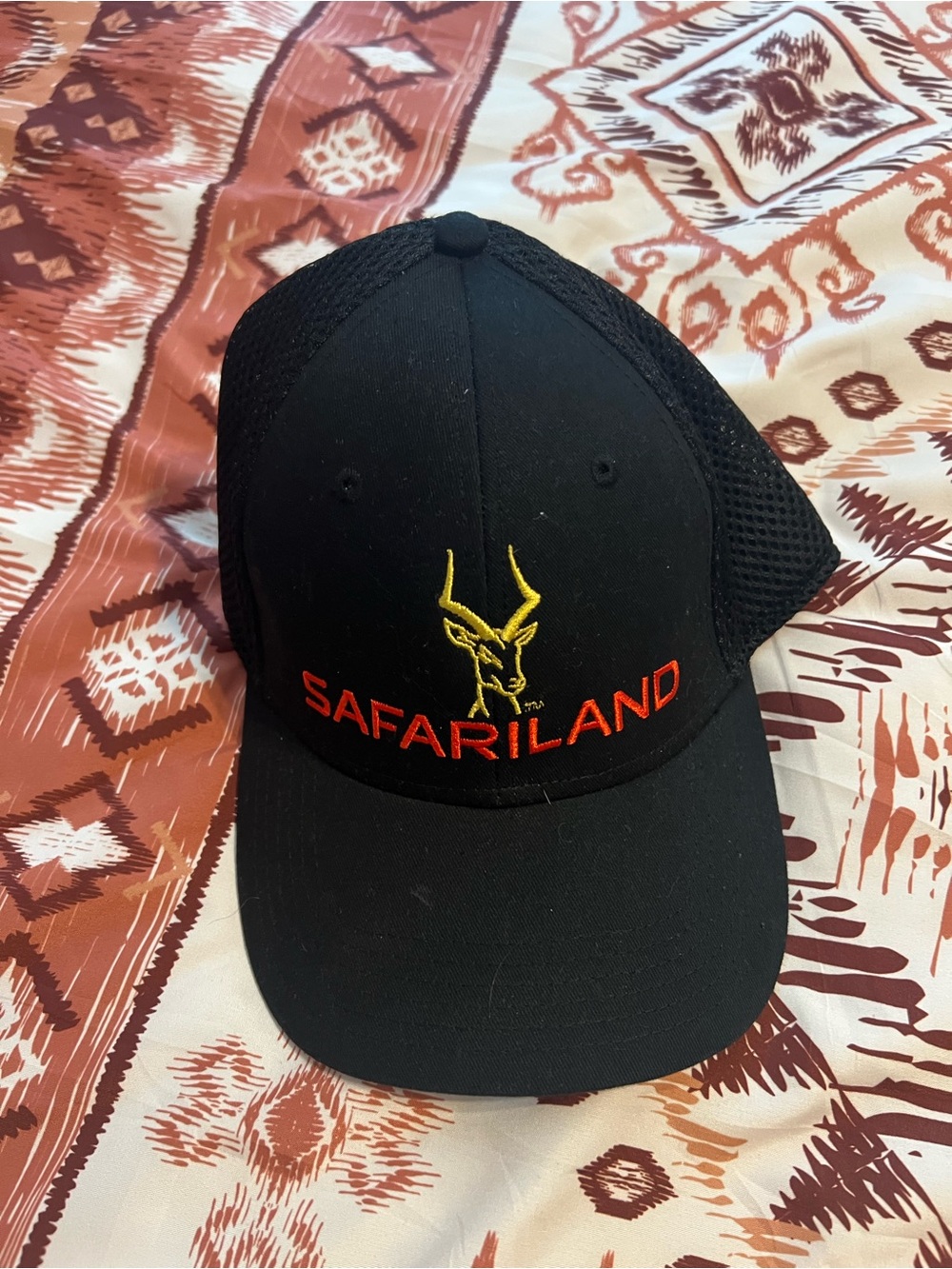 Black Mesh Logo Baseball Cap